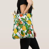 Citrusvruchten, levendige waterverf. tote bag (Dichtbij)