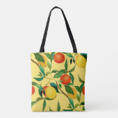 Citrusvruchten, levendige waterverf. tote bag (Achterkant)