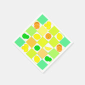 Citrusvruchten-Limoen en -Sinaasappels Servet (Hoek)