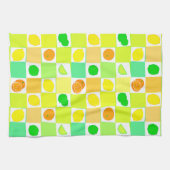 Citrusvruchten, Limoen en Sinaasappels Theedoek (Horizontaal)