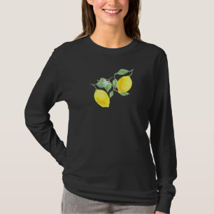 Citrusvruchten met groene bladeren t-shirt