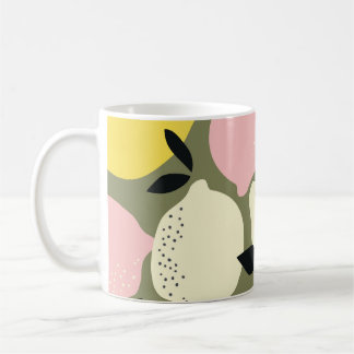 Citrusvruchten naadloos patroon koffiemok