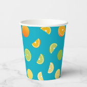 Citrusvruchten Papieren Bekers (Achterkant)