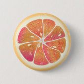 Citrusvruchten-pompelmoessap Ronde Button 5,7 Cm (Voorkant)