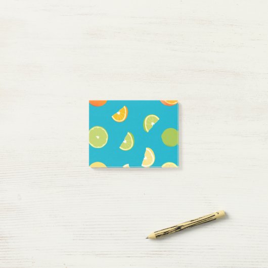 Citrusvruchten Post-it® Notes (Op bureau)