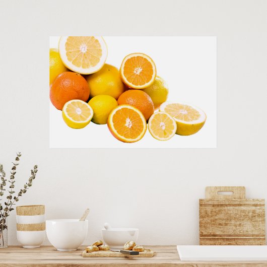 citrusvruchten poster (Keuken)