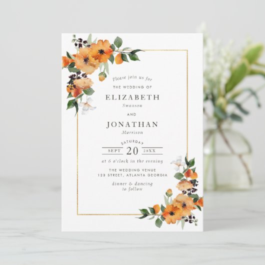 citrusvruchten - sinaasappel - blaadbruinkool kaart (Staand voorkant)