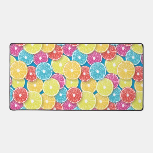 Citrusvruchten snijden pop kunst bureaumat (Voorkant)
