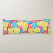 Citrusvruchten snijden pop kunst lichaamskussen (Achterkant)