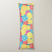 Citrusvruchten snijden pop kunst lichaamskussen (Achterkant (Verticaal))