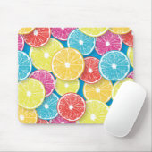 Citrusvruchten snijden pop kunst muismat (Met muis)