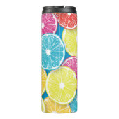 Citrusvruchten snijden pop kunst thermosbeker (Achterkant)