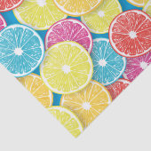 Citrusvruchten snijden pop kunst tissuepapier (Detail)