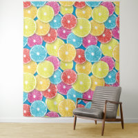 Citrusvruchten snijden pop kunst