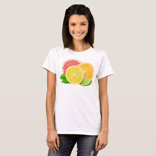 Citrusvruchten T-shirt (Voorkant volledig)