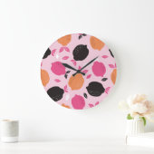 Citrusvruchten,  textielpatroon. grote klok (Huis)