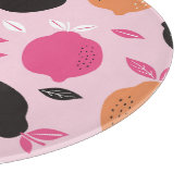 Citrusvruchten,  textielpatroon. snijplank (Hoek)