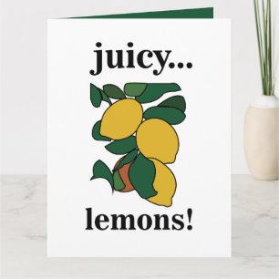 Citrusvruchten zomerverjaardag kaart