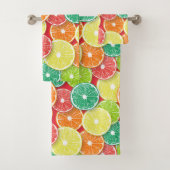 Citrusvruchtenmoten pop art. 2 bad handdoek (Insitu)