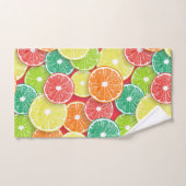 Citrusvruchtenmoten pop art. 2 bad handdoek (Handdoek)