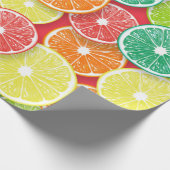 Citrusvruchtenmoten pop art. 2 cadeaupapier (Hoek)