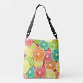 Citrusvruchtenmoten pop art. 2 crossbody tas (Achterkant)