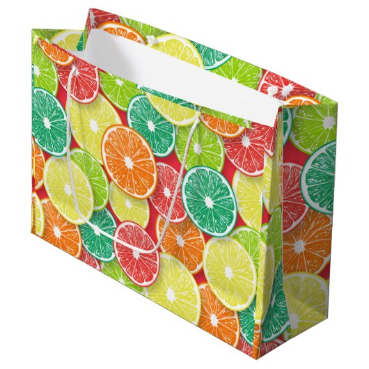 Citrusvruchtenmoten pop art. 2 groot cadeauzakje (Voorkant Gekanteld)