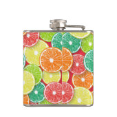 Citrusvruchtenmoten pop art. 2 heupfles (Achterkant)