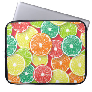 Citrusvruchtenmoten pop art. 2 laptop sleeve