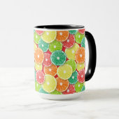 Citrusvruchtenmoten pop art. 2 mok (Voorkant rechts)