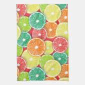 Citrusvruchtenmoten pop art. 2 theedoek (Verticaal)