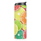 Citrusvruchtenmoten pop art. 2 thermosbeker (Gedraaid links)