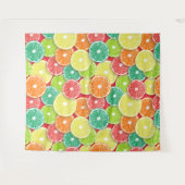 Citrusvruchtenmoten pop art. 2 wandkleed (Voorkant (horizontaal))