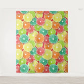 Citrusvruchtenmoten pop art. 2 wandkleed (Voorkant)