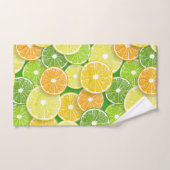 Citrusvruchtenmoten pop art. 3 bad handdoek (Handdoek)