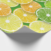 Citrusvruchtenmoten pop art. 3 cadeaupapier (Hoek)