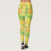 Citrusvruchtenmoten pop art. 3 leggings (Achterkant)