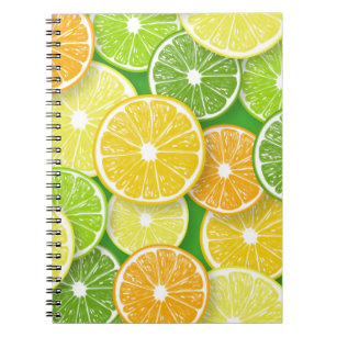 Citrusvruchtenmoten pop art. 3 notitieboek