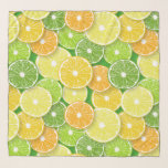 Citrusvruchtenmoten pop art. 3 sjaal<br><div class="desc">Door de hand getrokken vectorpatroon met verschillende segmenten van citrusvruchten</div>