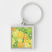 Citrusvruchtenmoten pop art. 3 sleutelhanger (Voorkant)