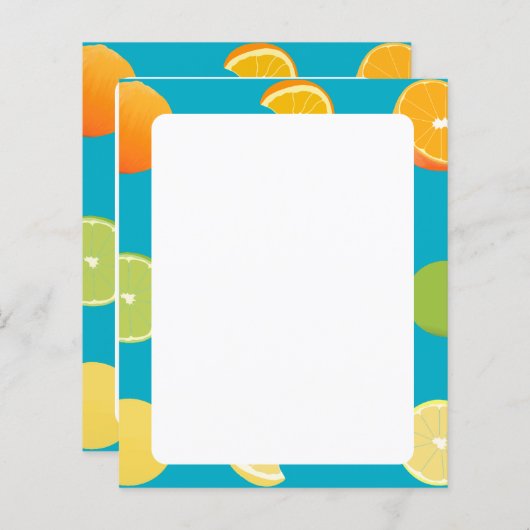 citrusvruchtenpapier (Voorkant / Achterkant)