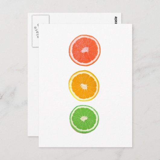 citrusvruchtensap briefkaart (Voorkant / Achterkant)