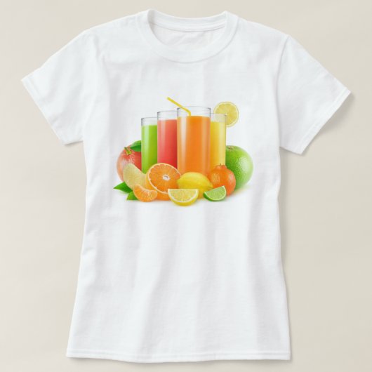 Citrusvruchtensappen T-shirt (Design voorkant)