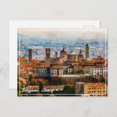 Citta Alta in Bergamo, Italië Briefkaart (Voorkant / Achterkant)