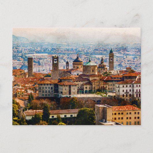 Citta Alta in Bergamo, Italië Briefkaart (Voorkant)