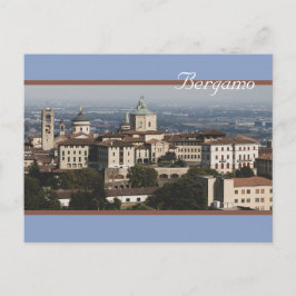 Città Alta Panorama, Bergamo, Italië Briefkaart
