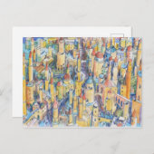 Citta' di fantasia feestdagenkaart (Voorkant / Achterkant)