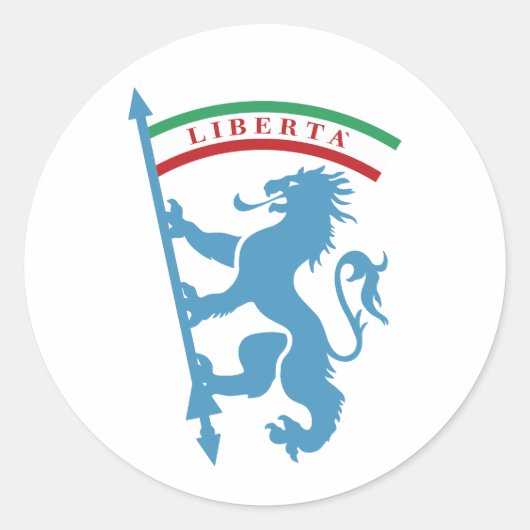 Città metropolitana di Bologna Ronde Sticker (Voorkant)