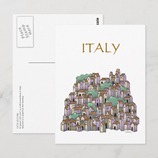 Citta Vecchia Post Card Briefkaart (Voorkant / Achterkant)