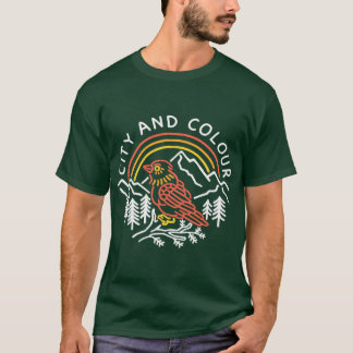city and colour heritage circle graphic vintage st t-shirt